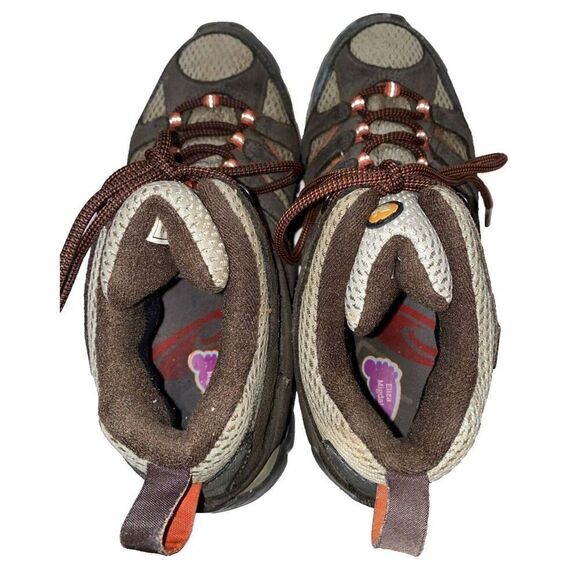 Merrell Moab Bungee Cord Women’s J88790 Brown Ankle Hiking Boots Size 8.5 trail - Picture 9 of 12